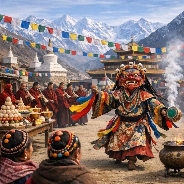 Fête du nouvel an tibétain : origine et traditions de Losar