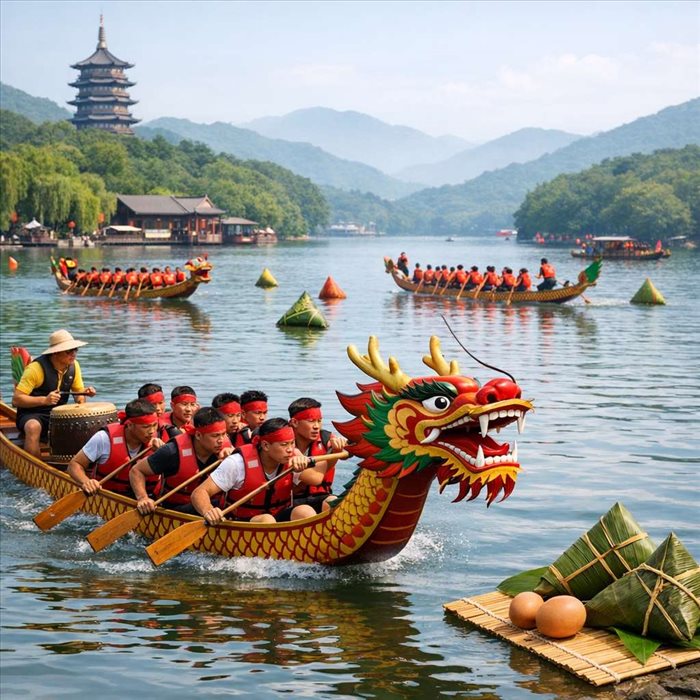Fête des bateaux-dragons en Chine : origine et traditions